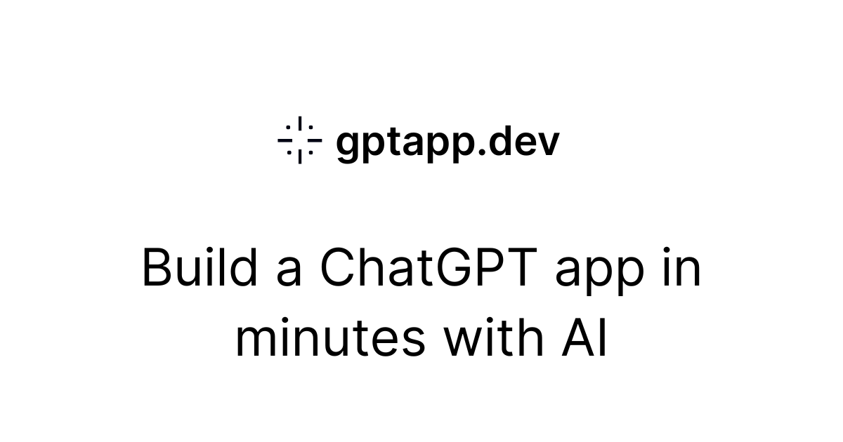gptapp.dev image